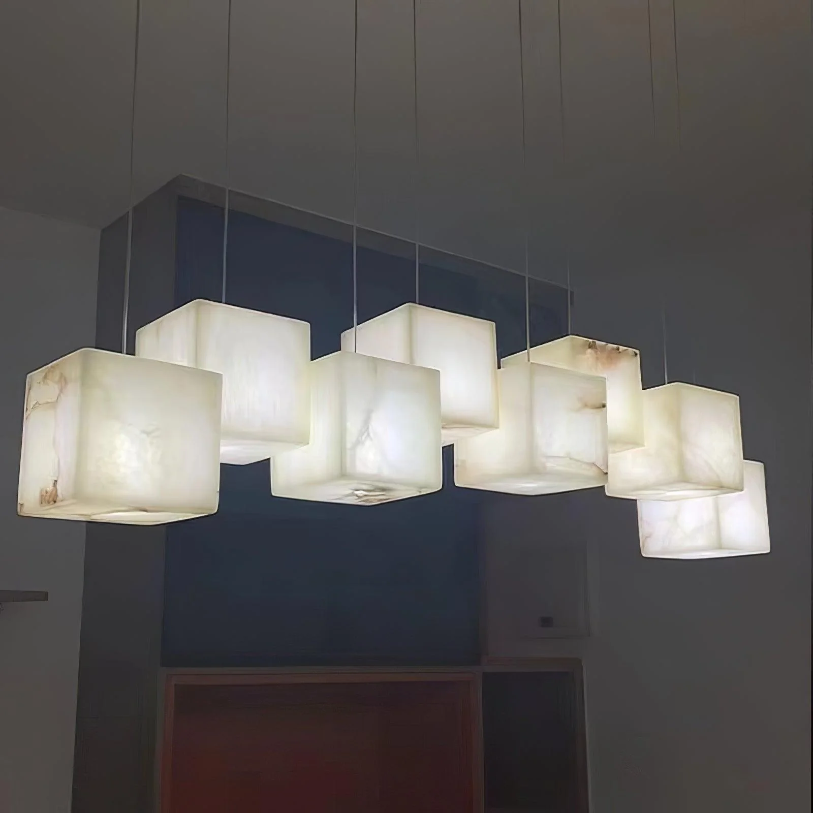 Alabaster Box Chandelier - Image 9