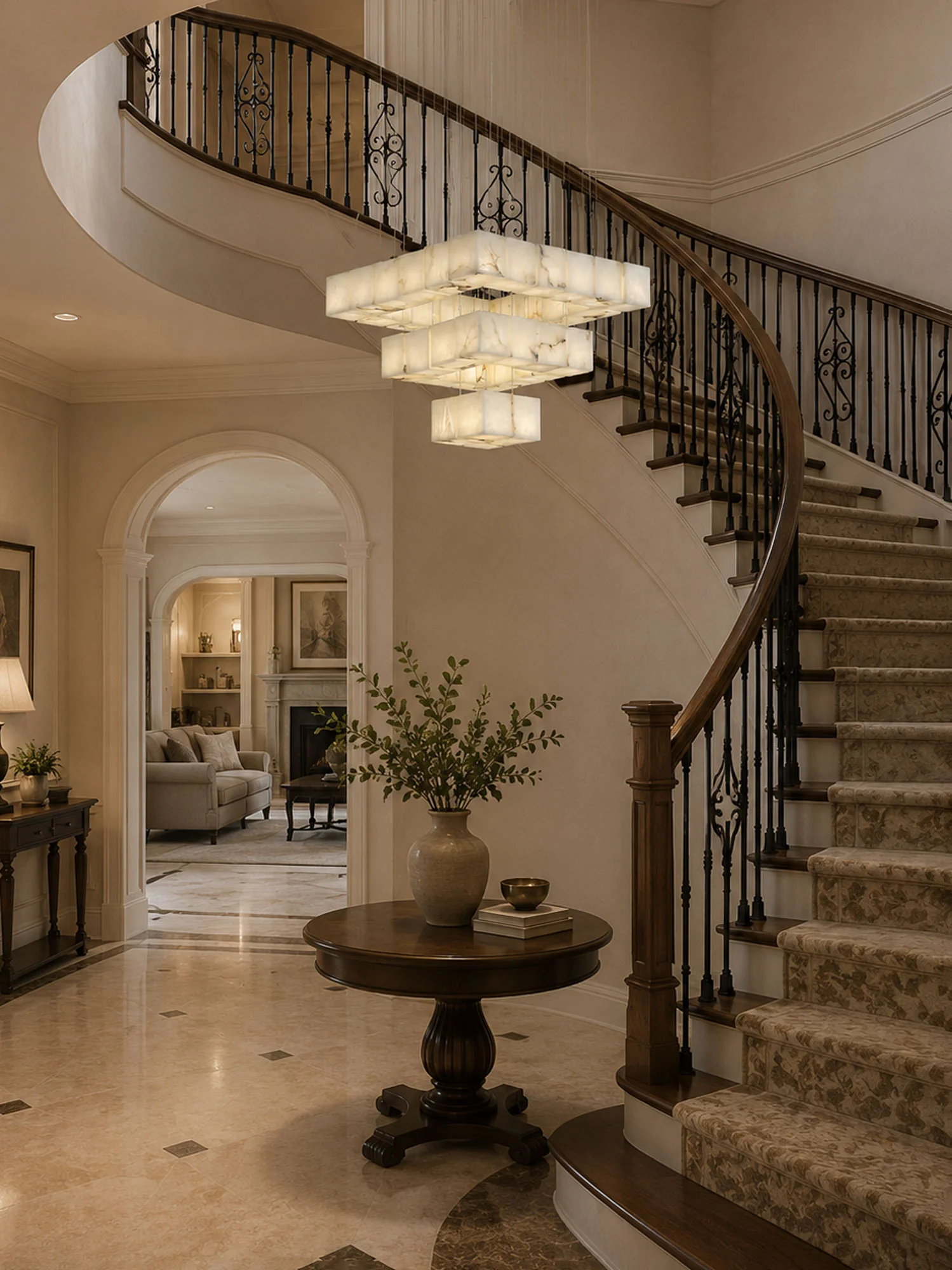 Alabaster Box Pendant Light - Image 6