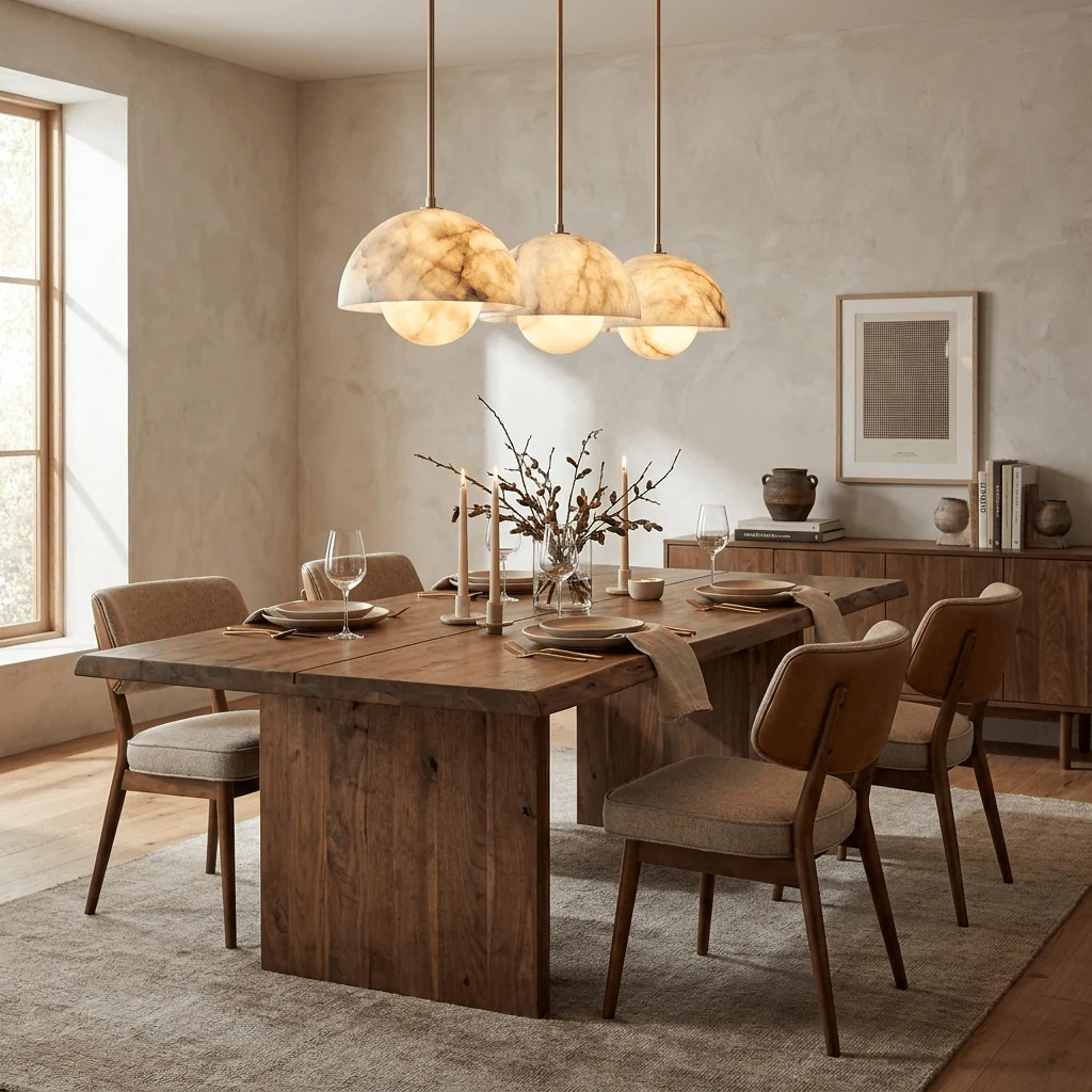 Alabaster Bud Pendant Lamp - Image 8