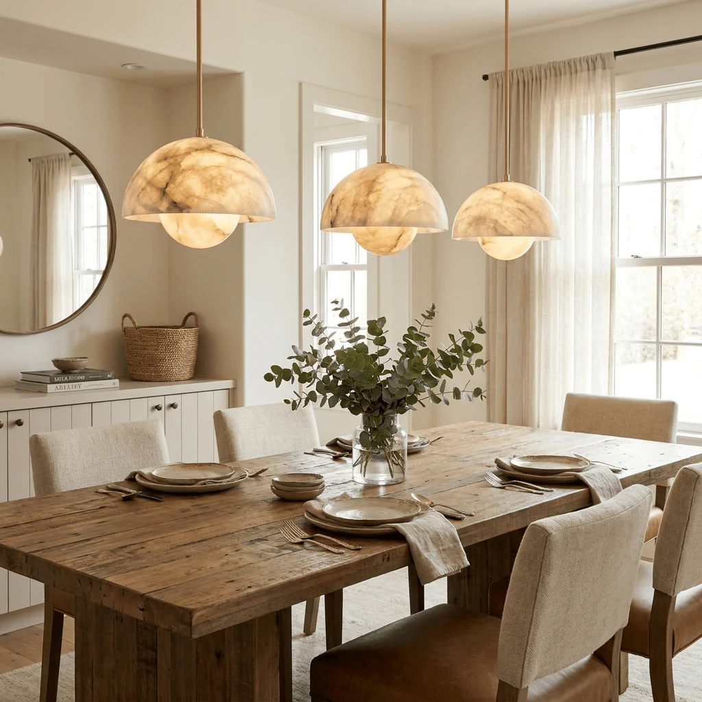 Alabaster Bud Pendant Lamp - Image 9