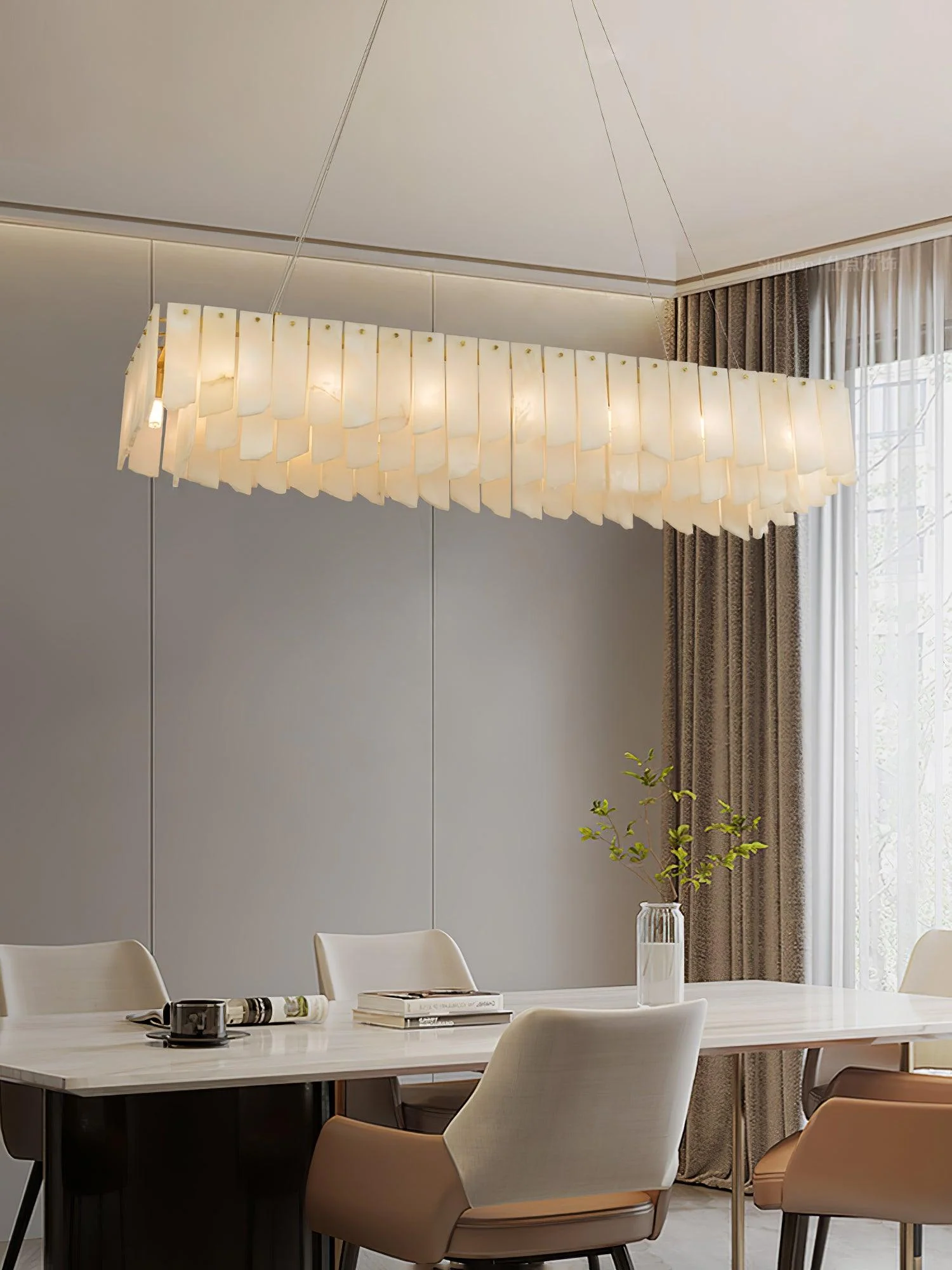 Alabaster Cascade Tiered Chandelier - Image 14