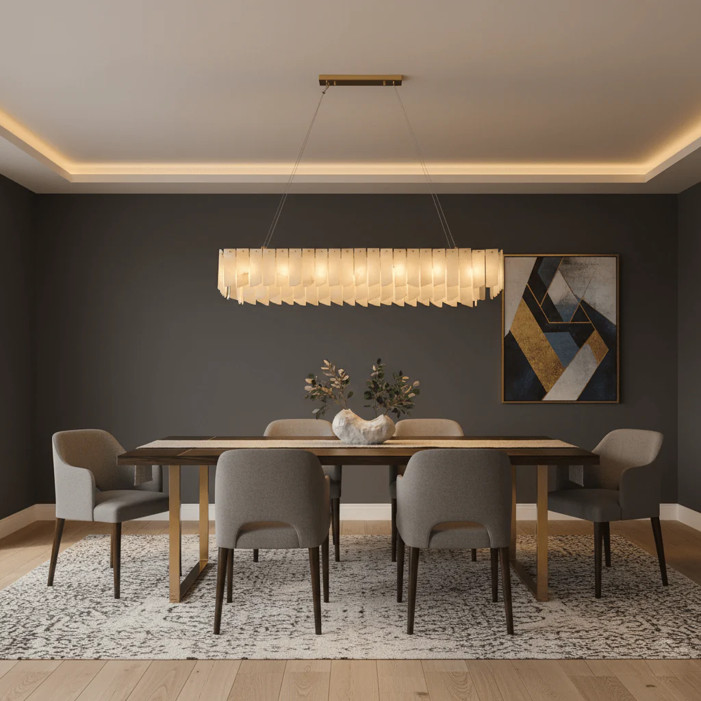 Alabaster Cascade Tiered Chandelier - Image 7
