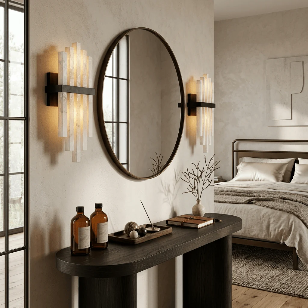 Alabaster Cascade Wall Lamp - Image 2