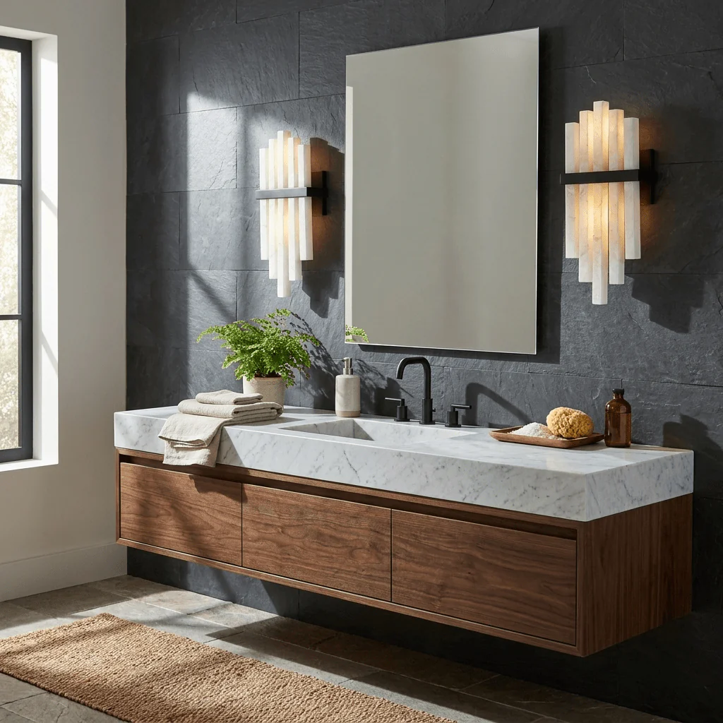 Alabaster Cascade Wall Lamp - Image 3