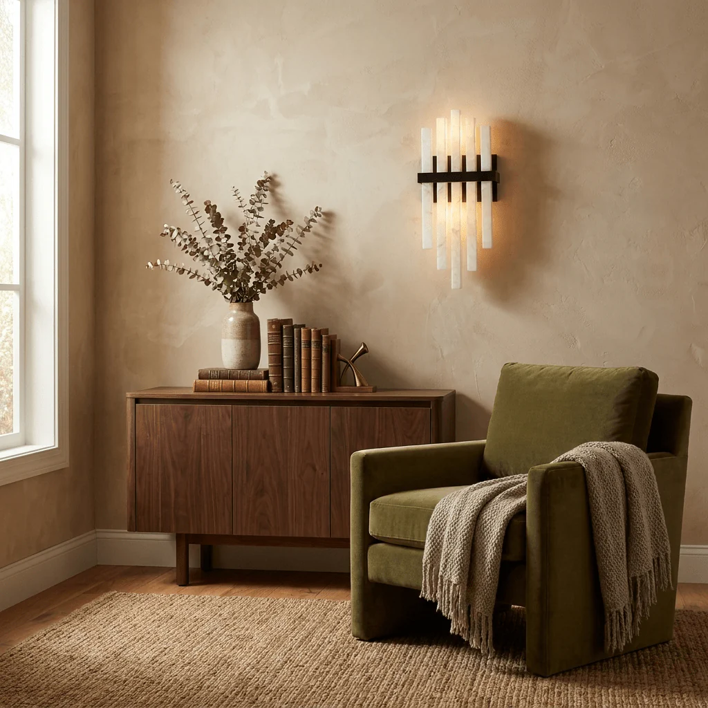 Alabaster Cascade Wall Lamp - Image 7