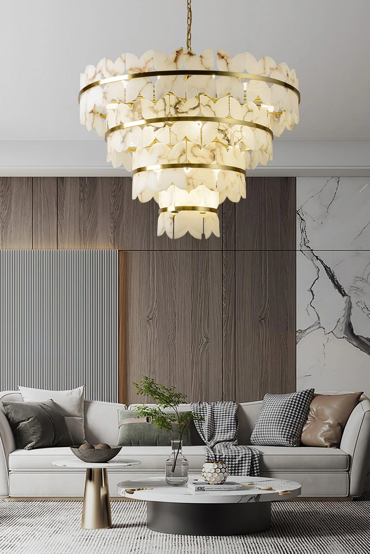 Alabaster Cloudscape Chandelier - Image 25