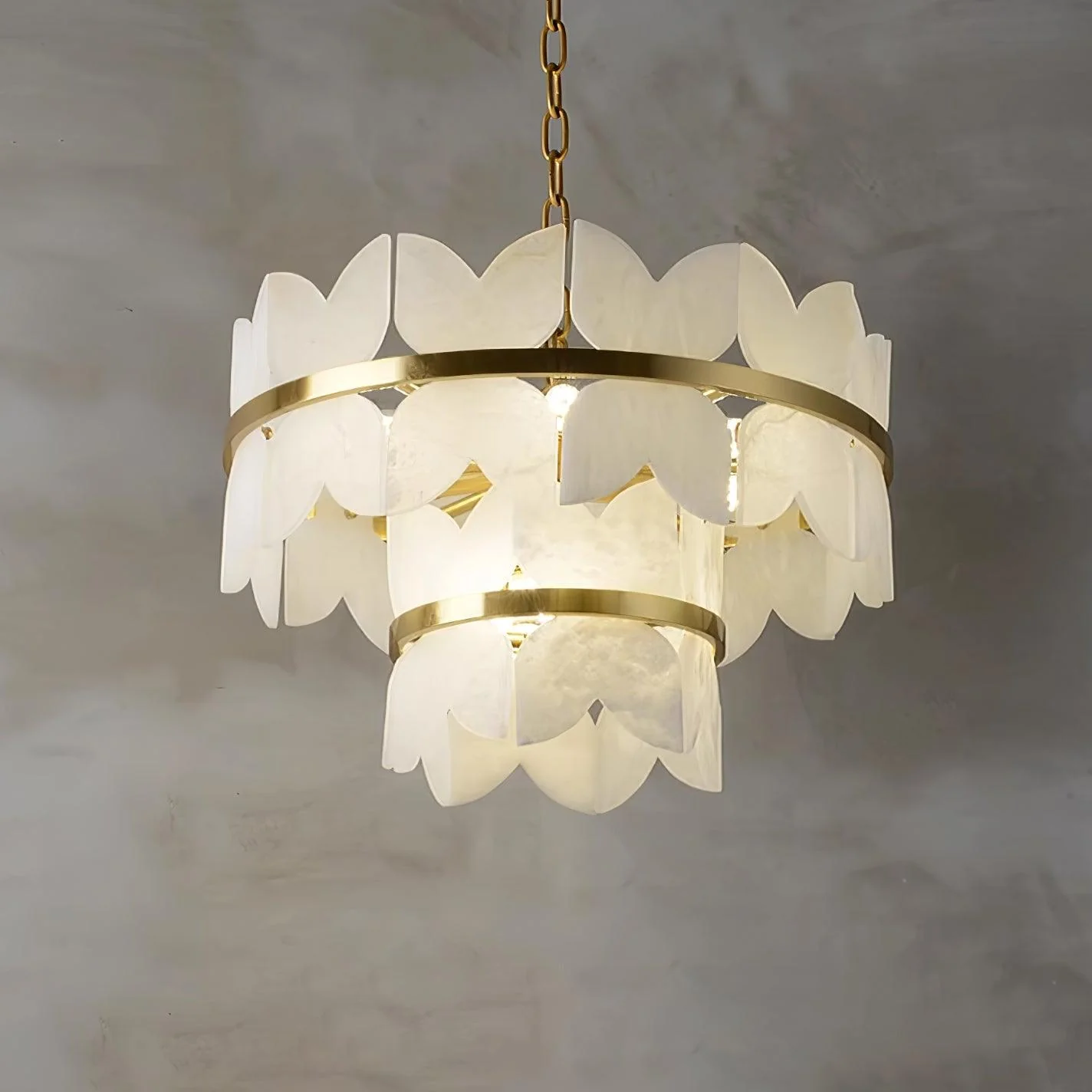 Alabaster Cloudscape Chandelier - Image 8