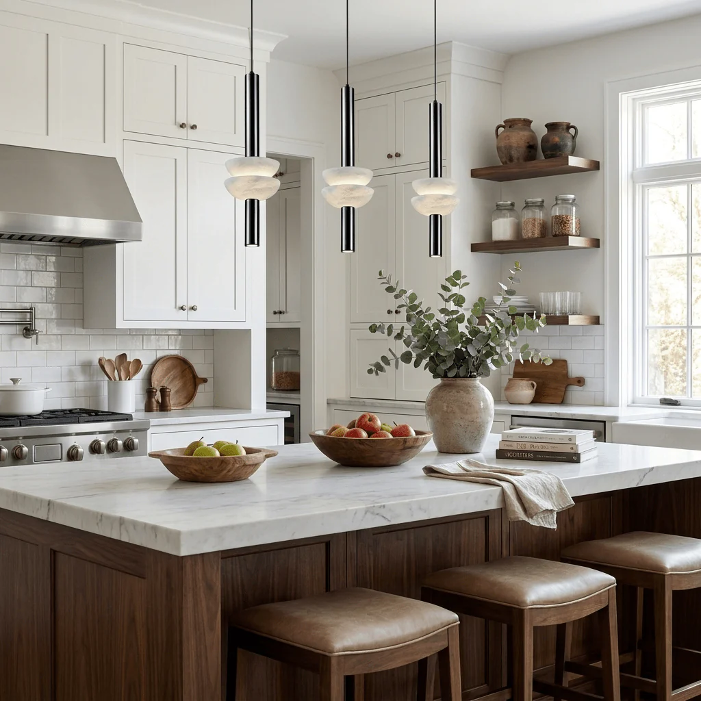 Alabaster Column Pendant Lamp - Image 3