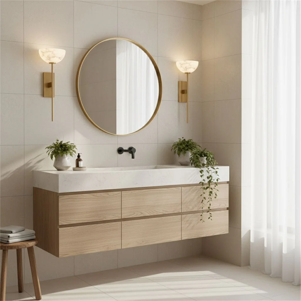 Alabaster Cup Wall Lamp - Image 5