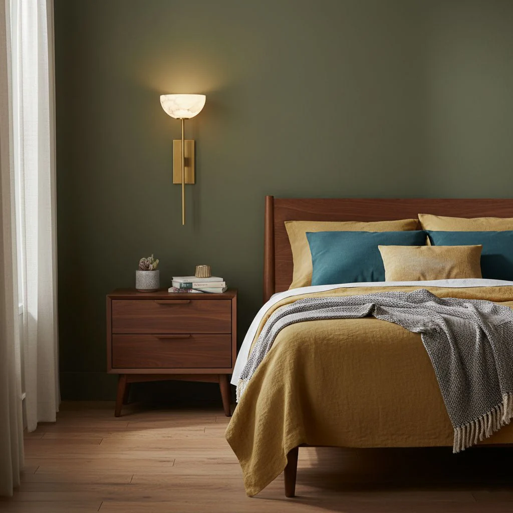 Alabaster Cup Wall Lamp - Image 7