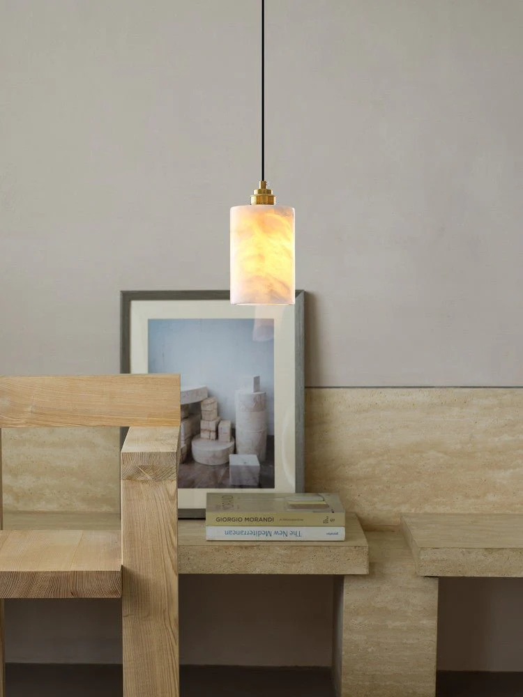 Alabaster Cylinder Cluster Chandelier - Image 15