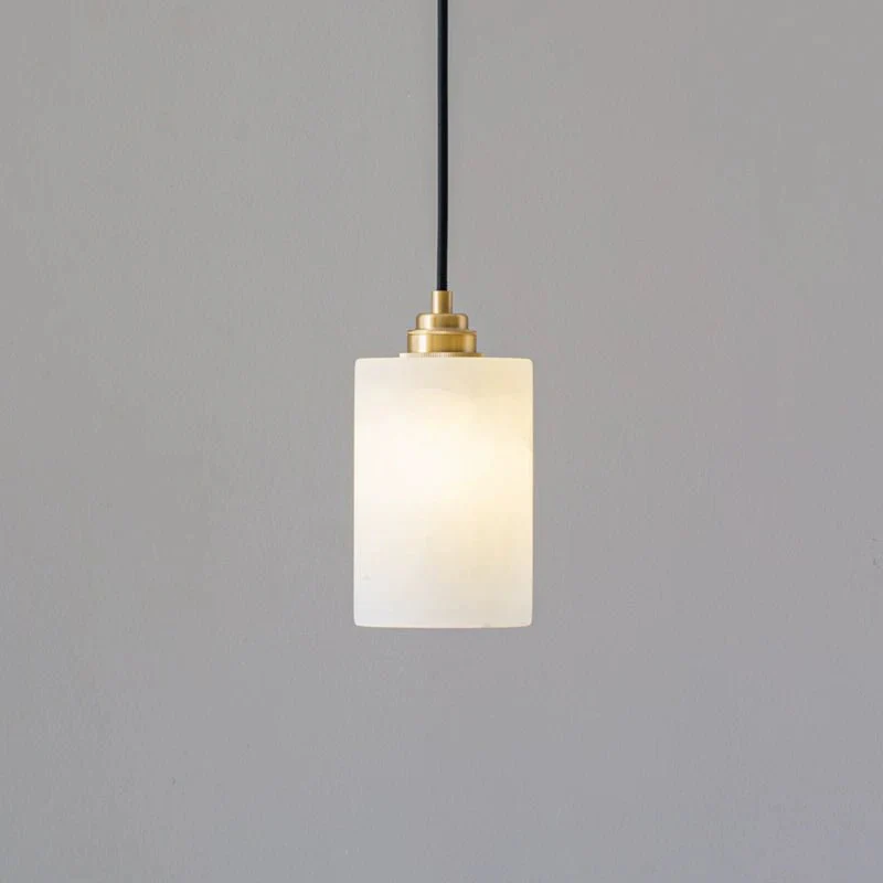 Alabaster Cylinder Cluster Chandelier - Image 16