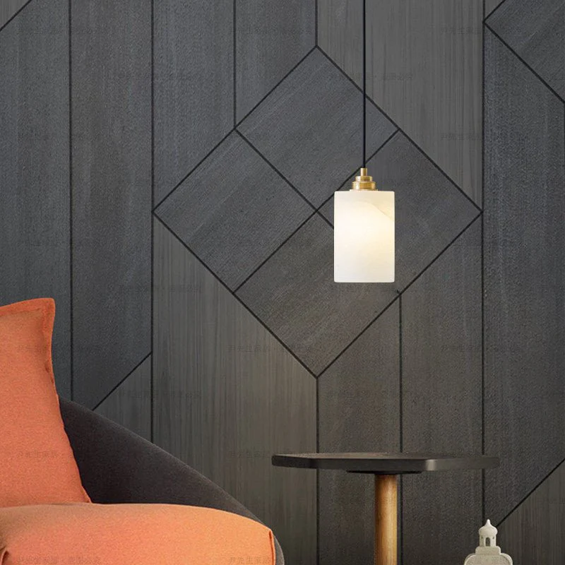 Alabaster Cylinder Cluster Chandelier - Image 23