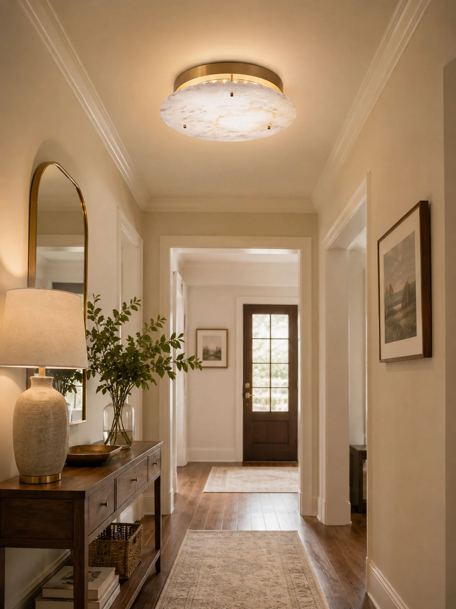 Alabaster Disc Ceiling Lamp - Image 5