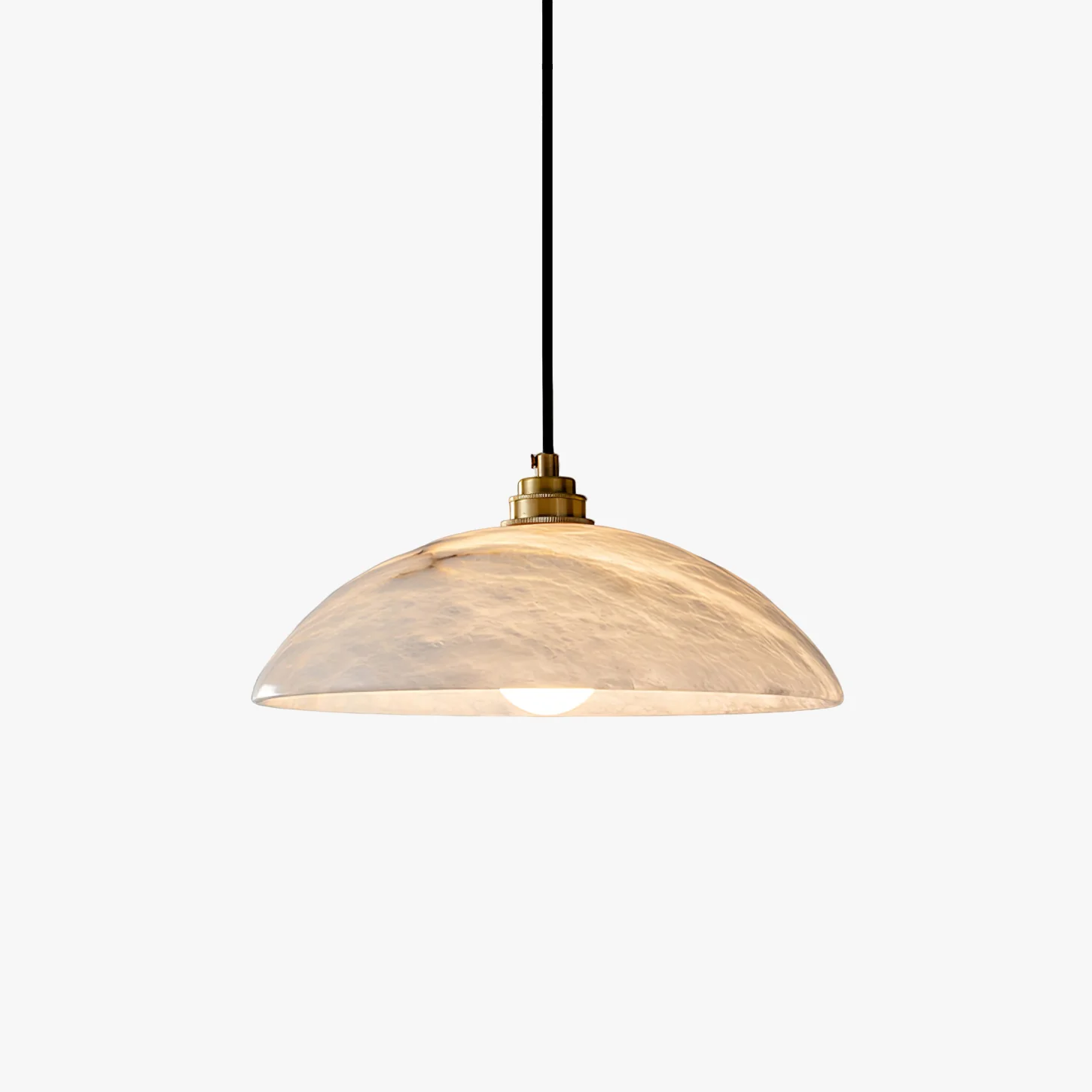 Alabaster Dome Swag Alabaster Pendant Lamp - Image 20