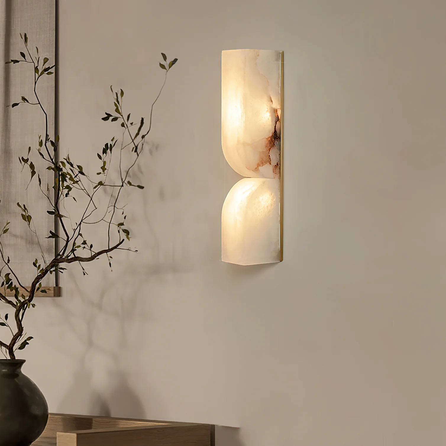 Alabaster Essence Plug-in Wall Sconce - Image 20