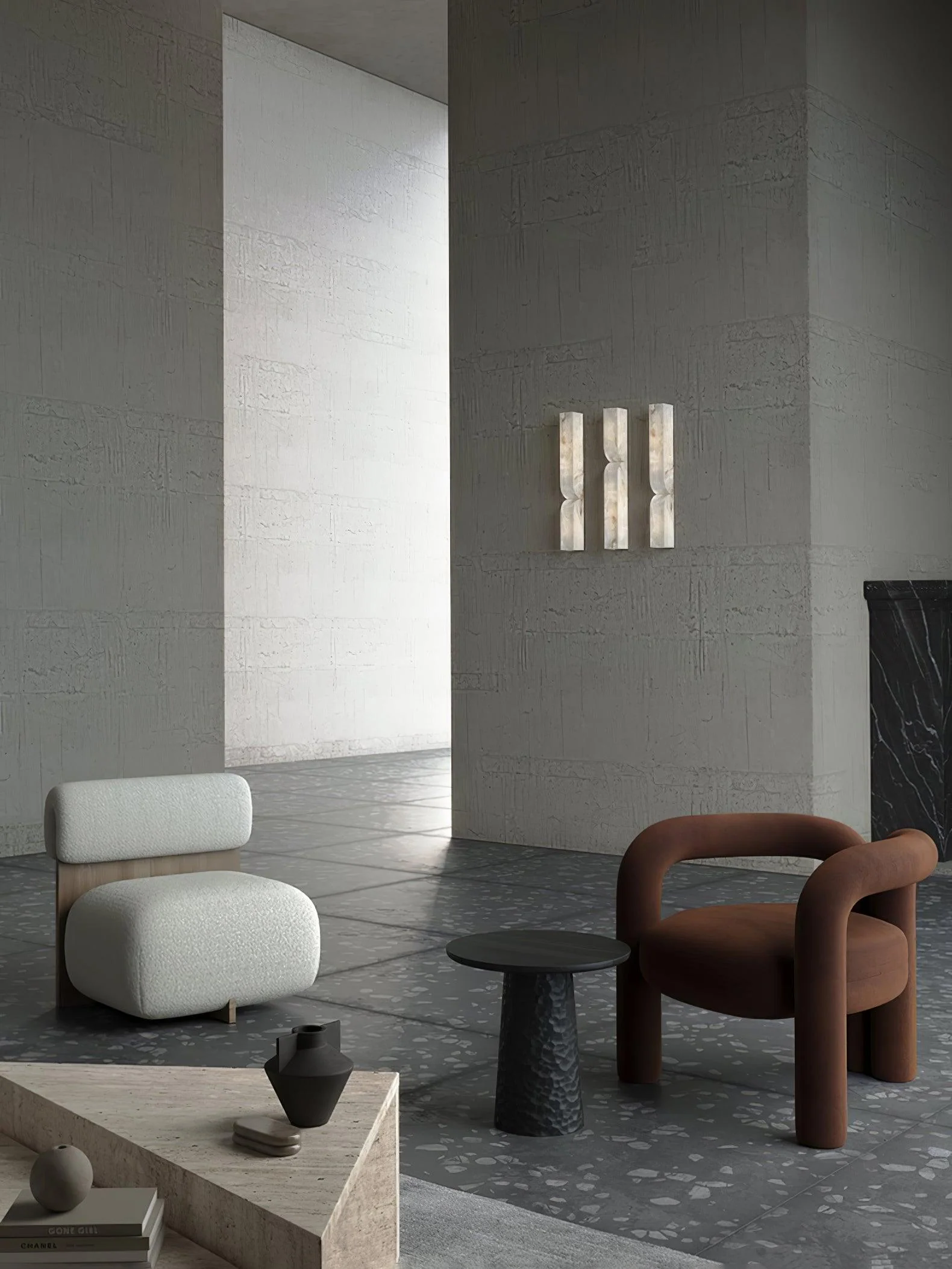 Alabaster Essence Plug-in Wall Sconce - Image 46