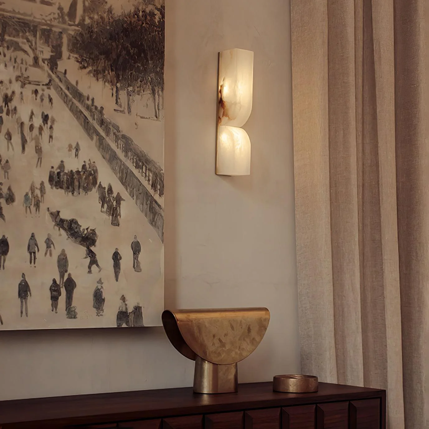 Alabaster Essence Plug-in Wall Sconce - Image 51