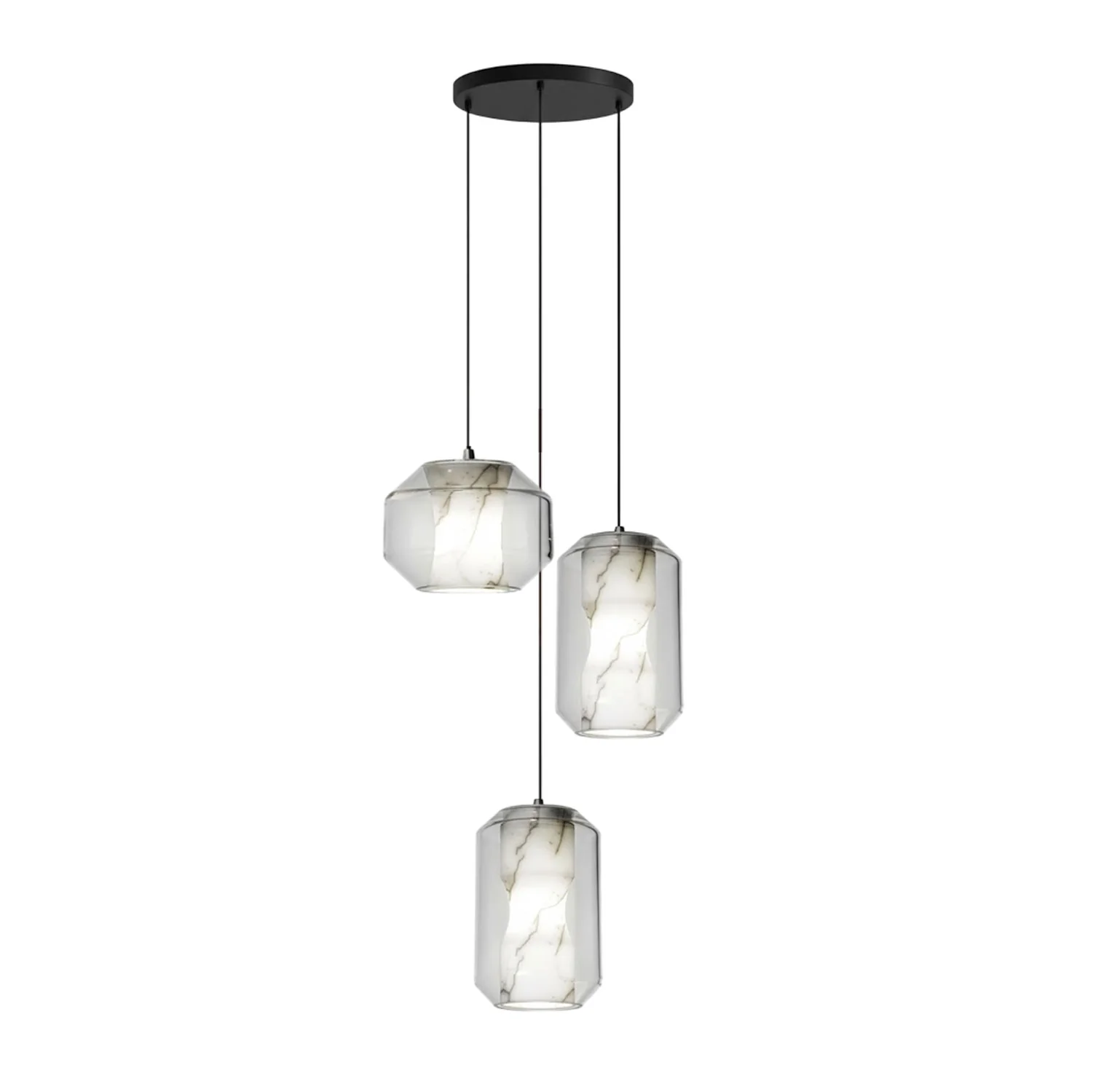 Alabaster Glass Cylinder Pendant Light - Image 65
