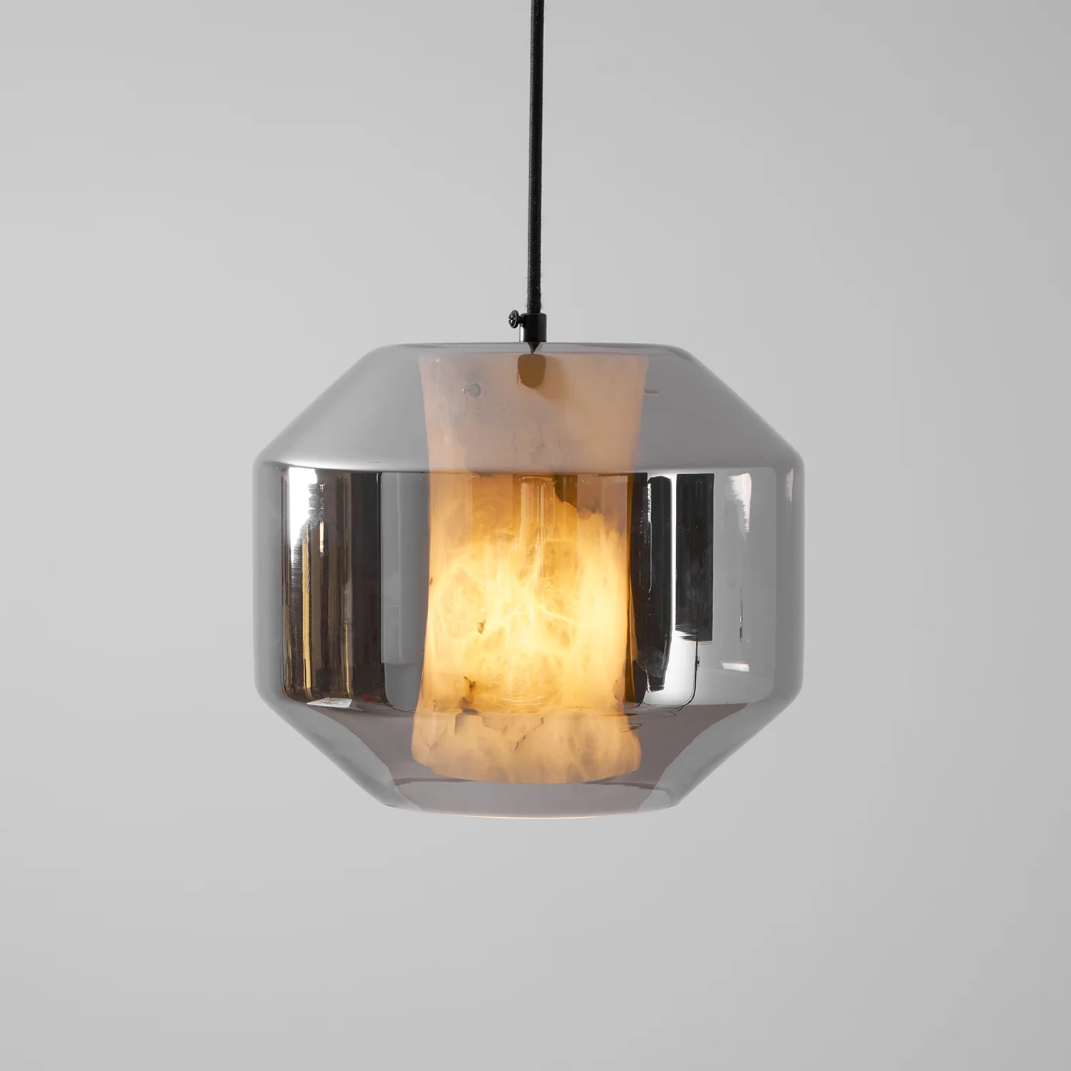 Alabaster Glass Cylinder Pendant Light - Image 76