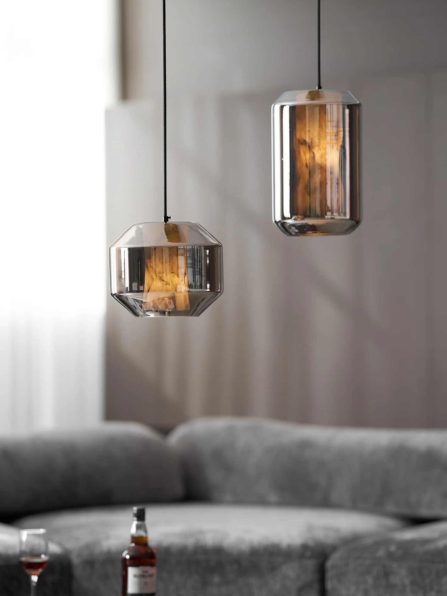 Alabaster Glass Cylinder Pendant Light - Image 89