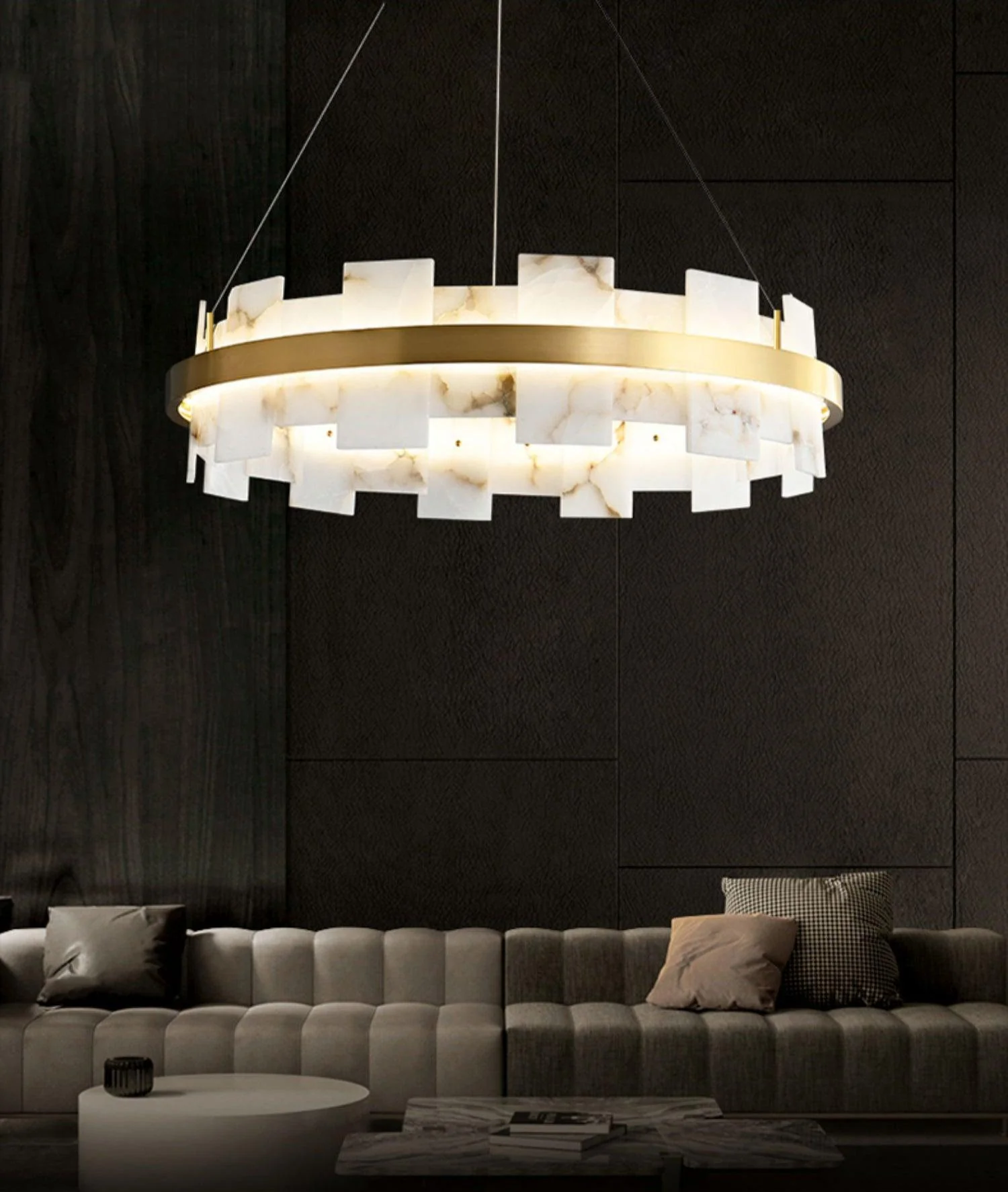 Alabaster Halo Chandelier - Image 19