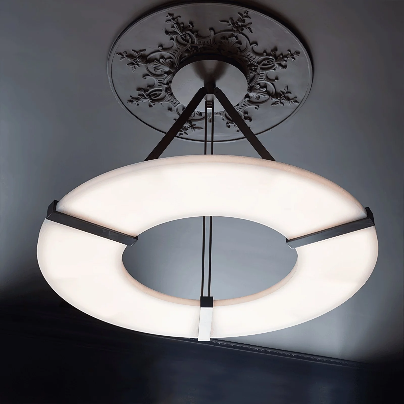 Alabaster Halo Pendant Light - Image 3