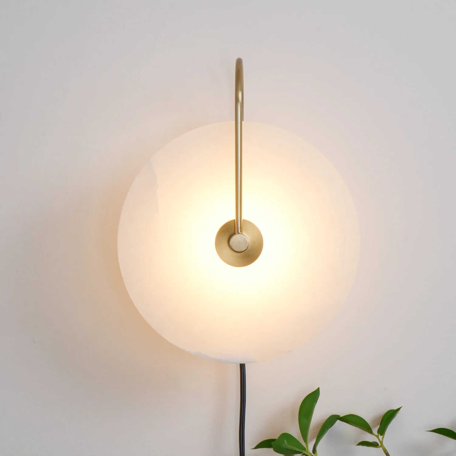 Alabaster LED Plug-In Wall Lamp - Image 11