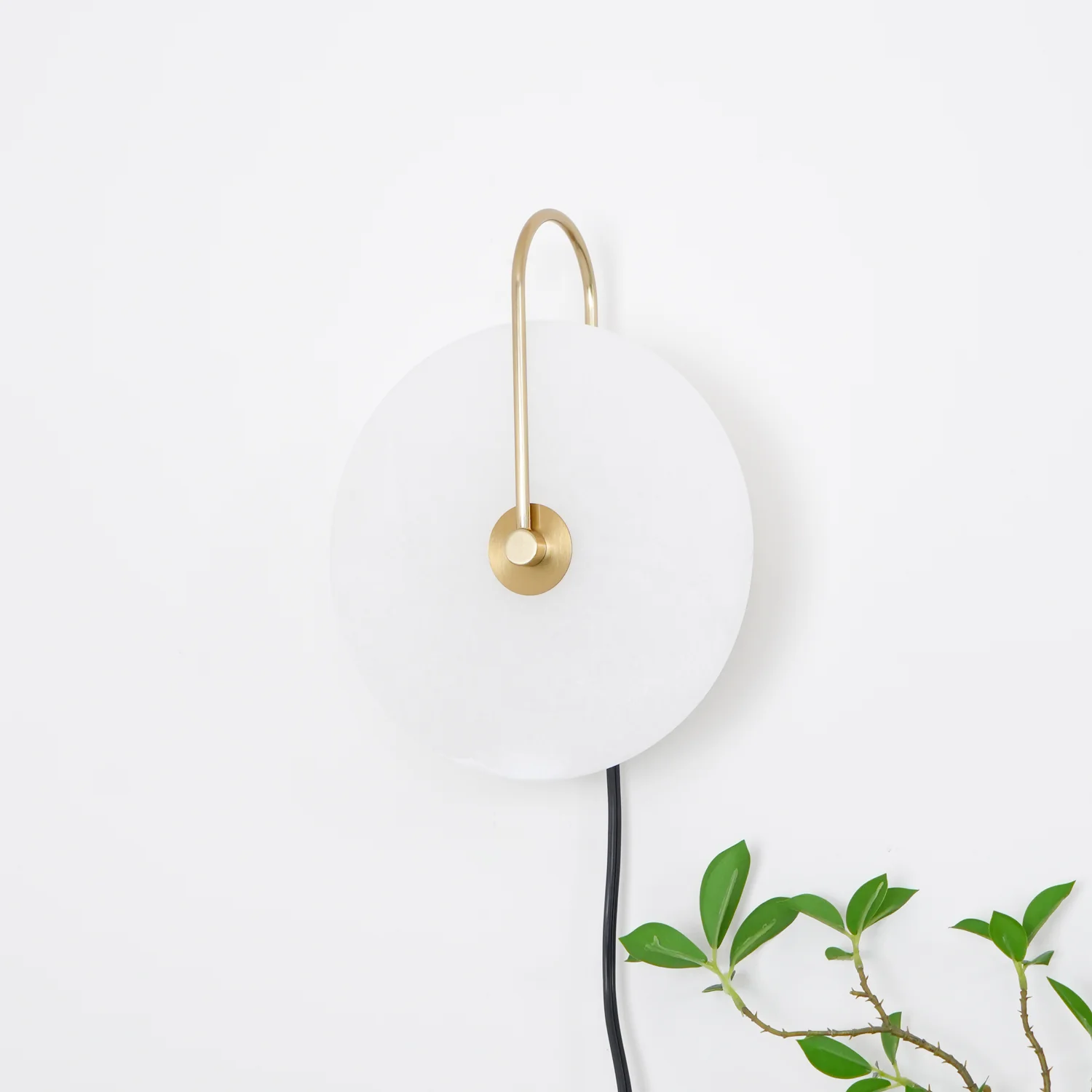 Alabaster LED Plug-In Wall Lamp - Image 15
