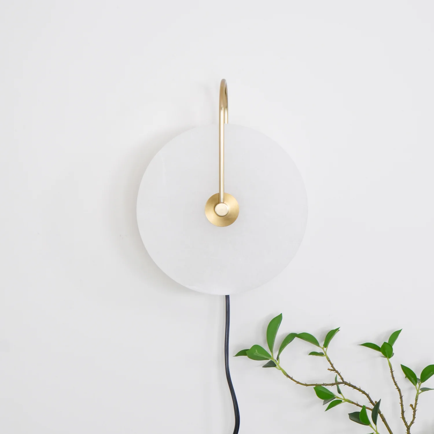 Alabaster LED Plug-In Wall Lamp - Image 16