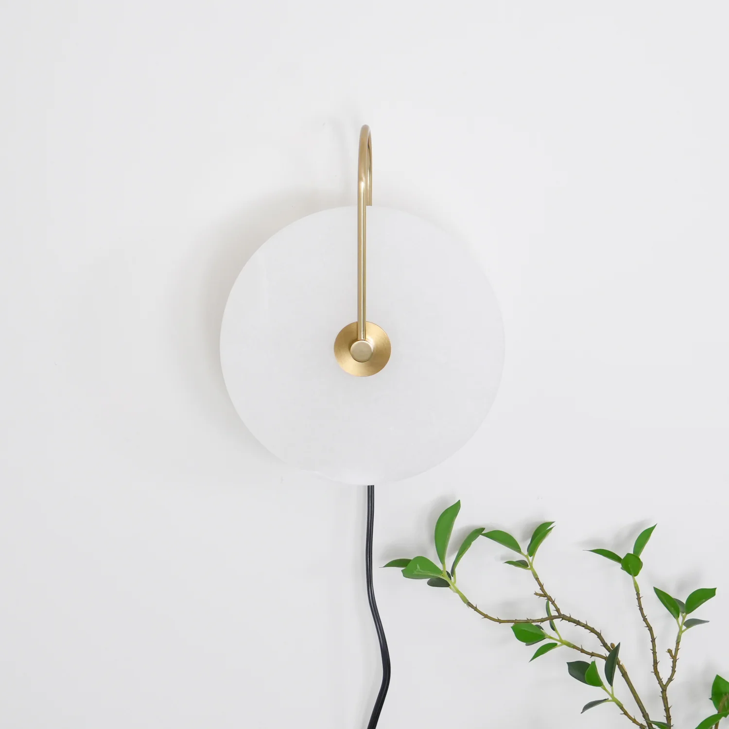 Alabaster LED Plug-In Wall Lamp - Image 19
