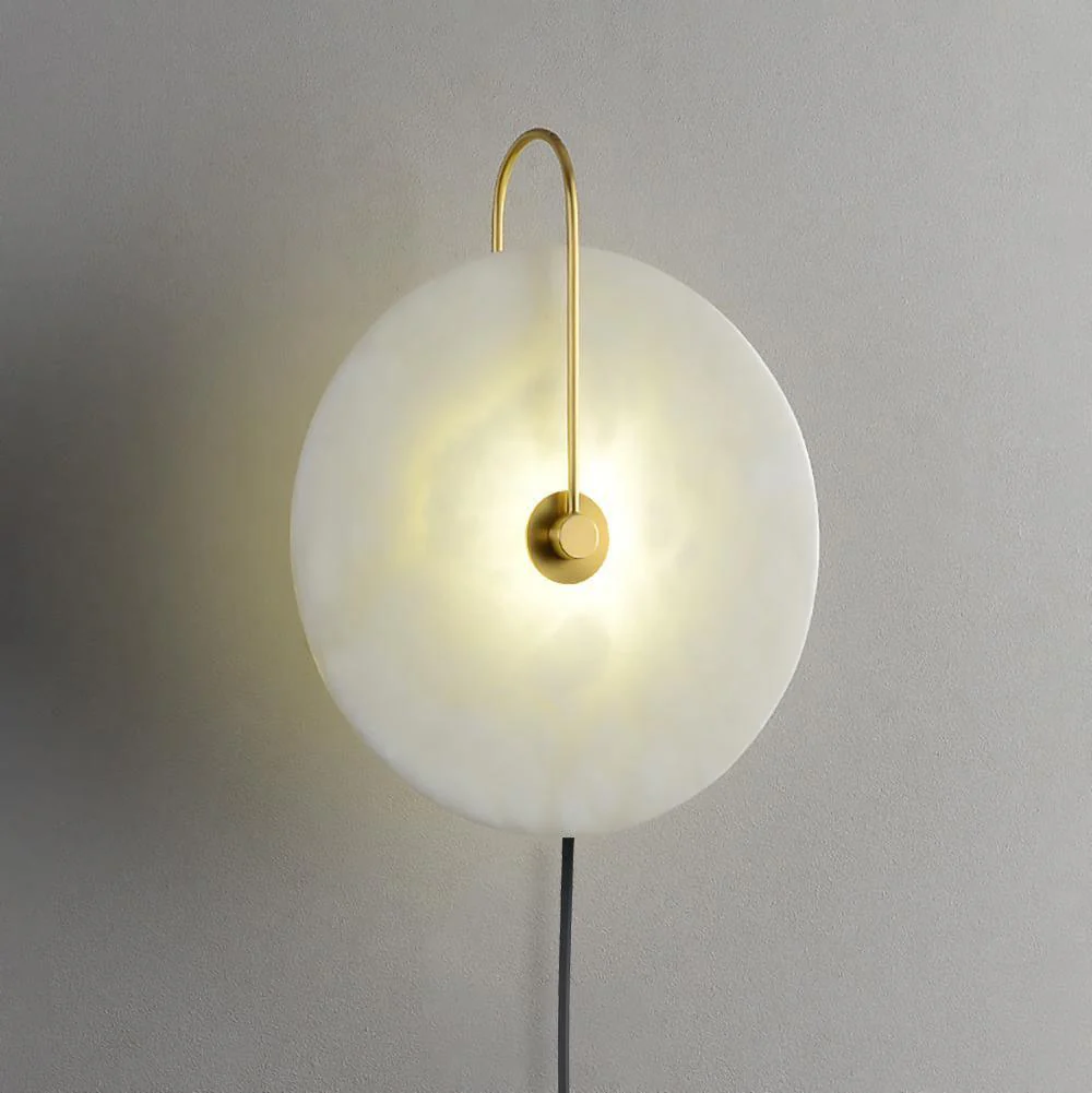 Alabaster LED Plug-In Wall Lamp - Image 48