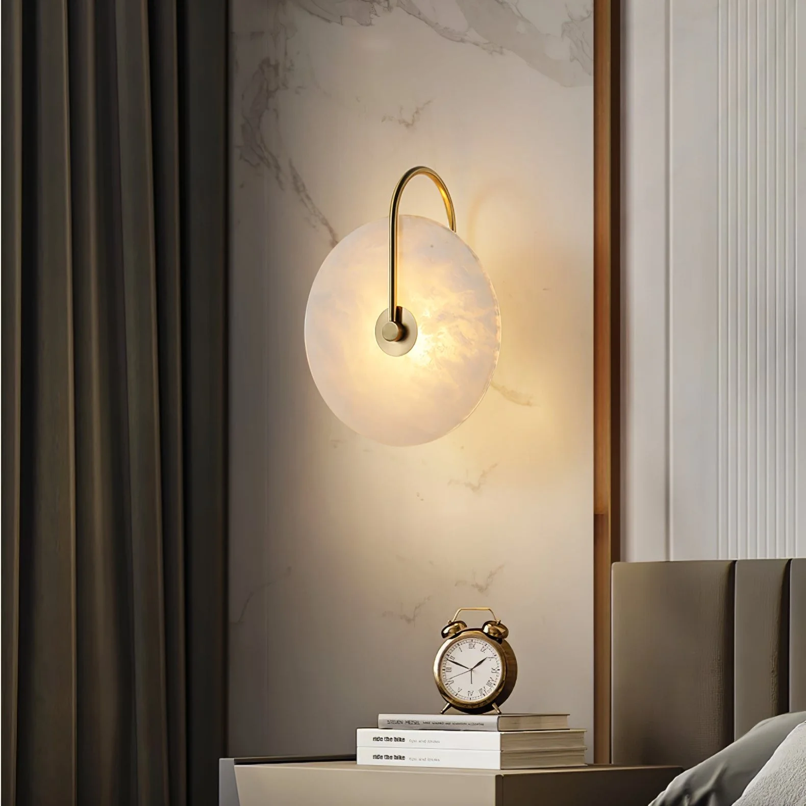 Alabaster LED Plug-In Wall Lamp - Image 70