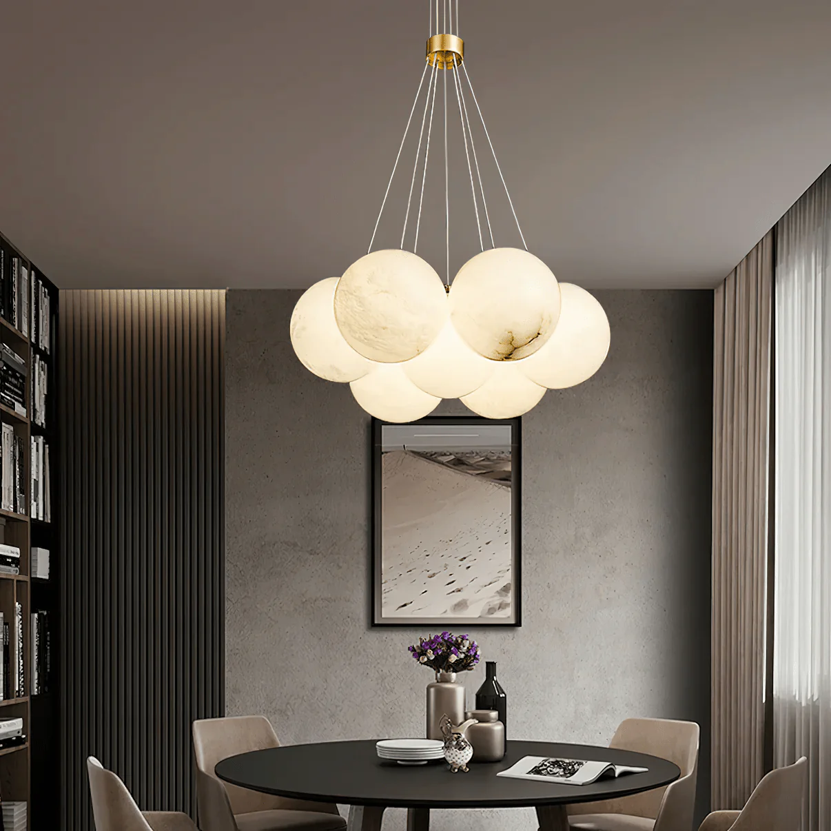 Alabaster Balls Chandelier - Image 10