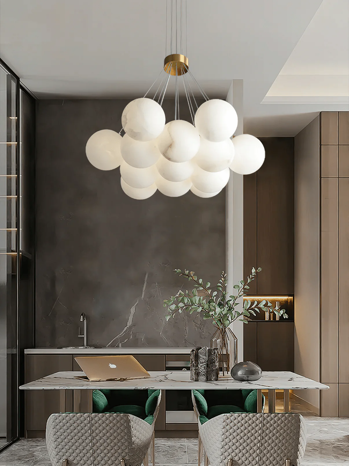 Alabaster Balls Chandelier - Image 12