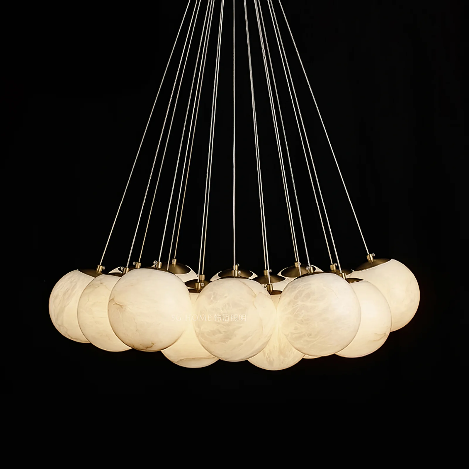 Alabaster Balls Chandelier - Image 21