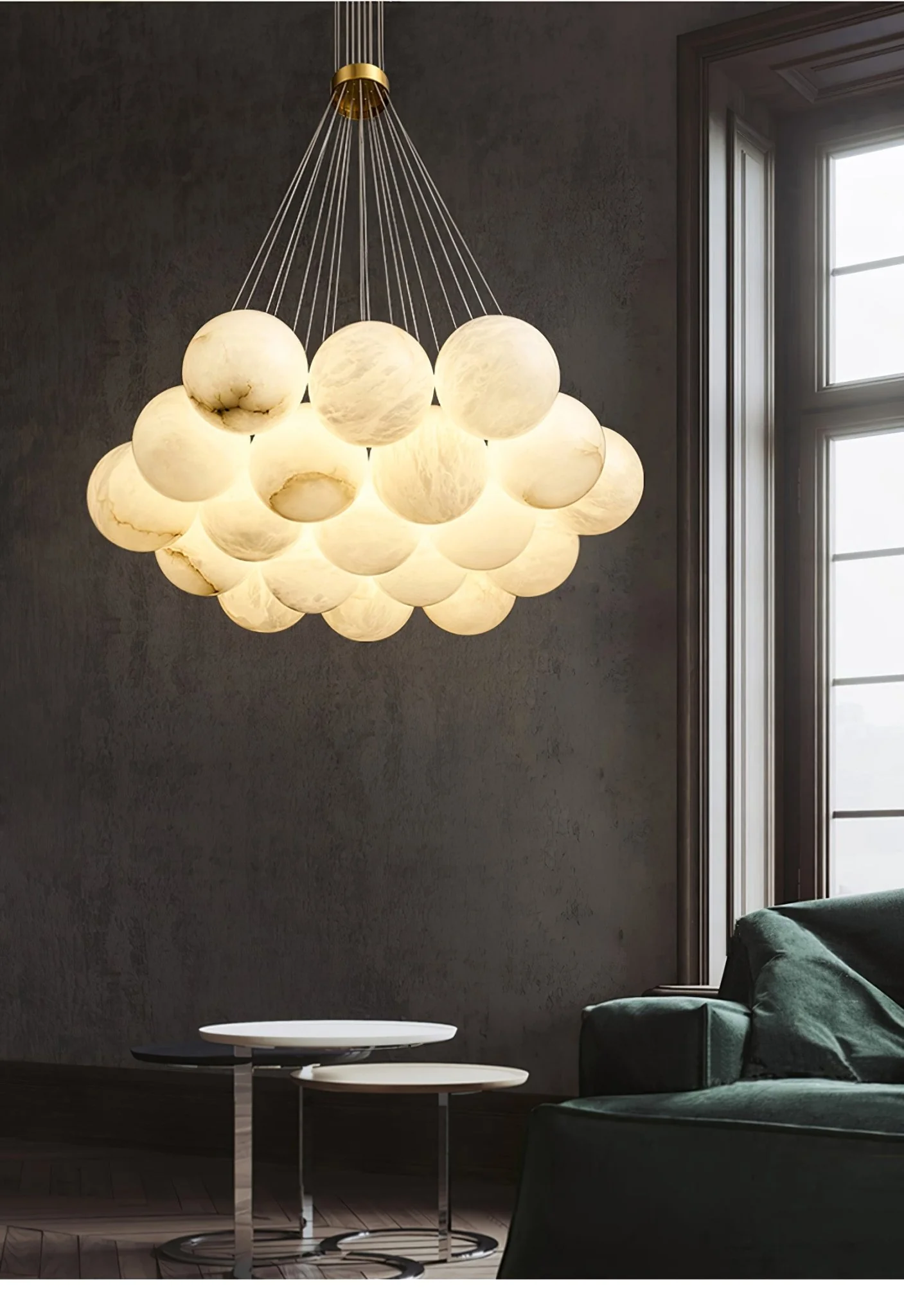 Alabaster Balls Chandelier - Image 22