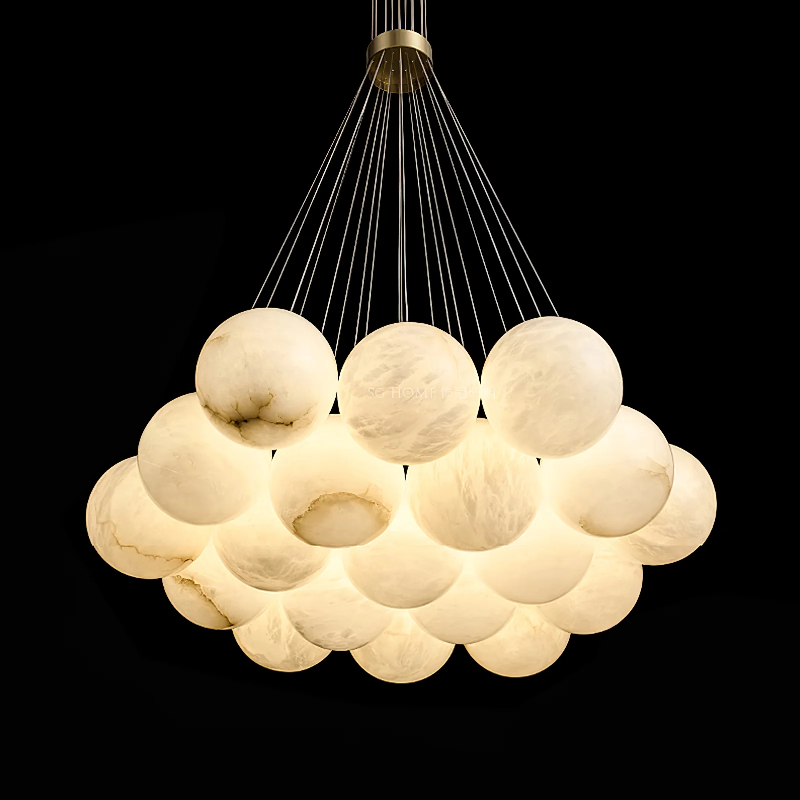 Alabaster Balls Chandelier - Image 30