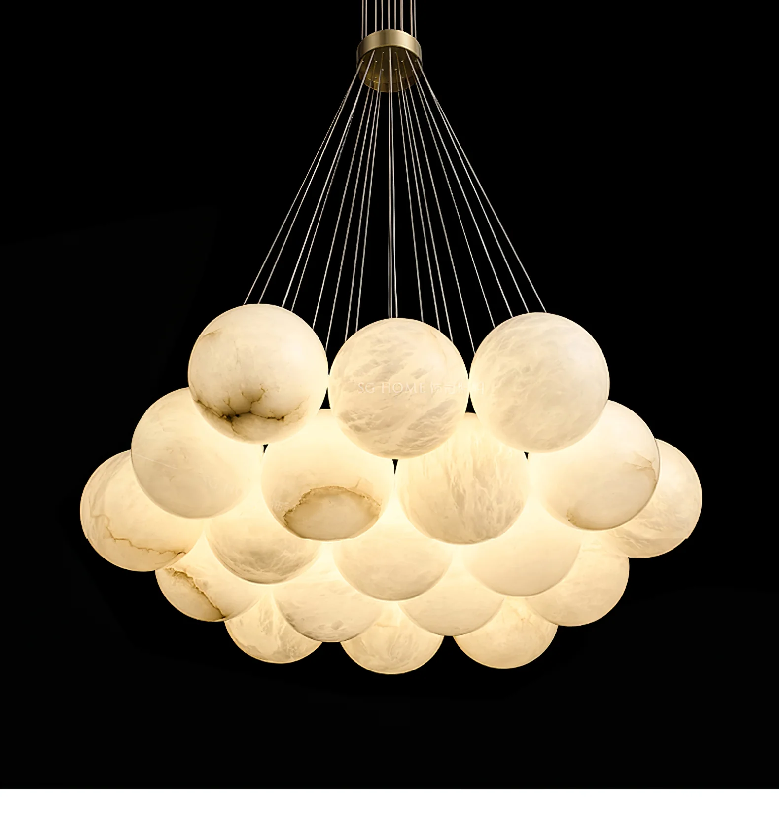 Alabaster Balls Chandelier - Image 31