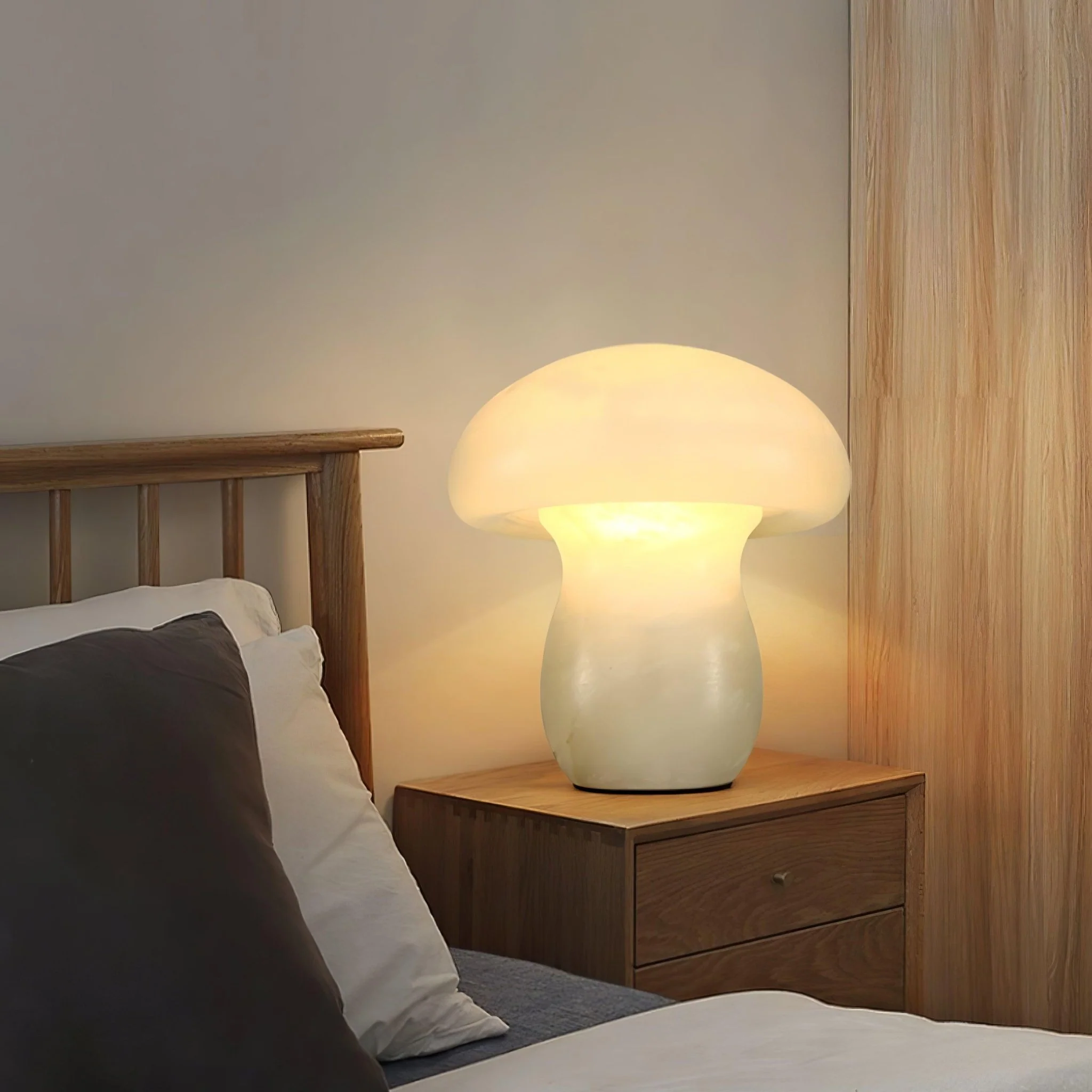 Alabaster Mushroom Table Lamp - Image 19