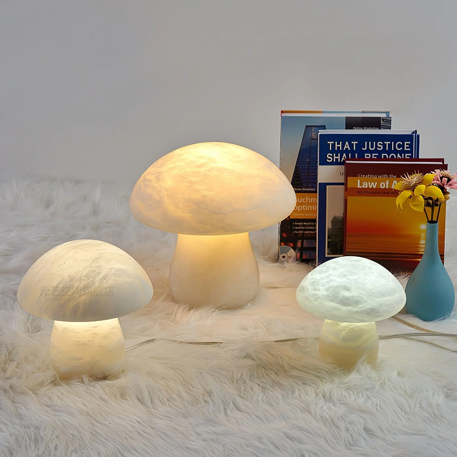 Alabaster Mushroom Table Lamp - Image 22