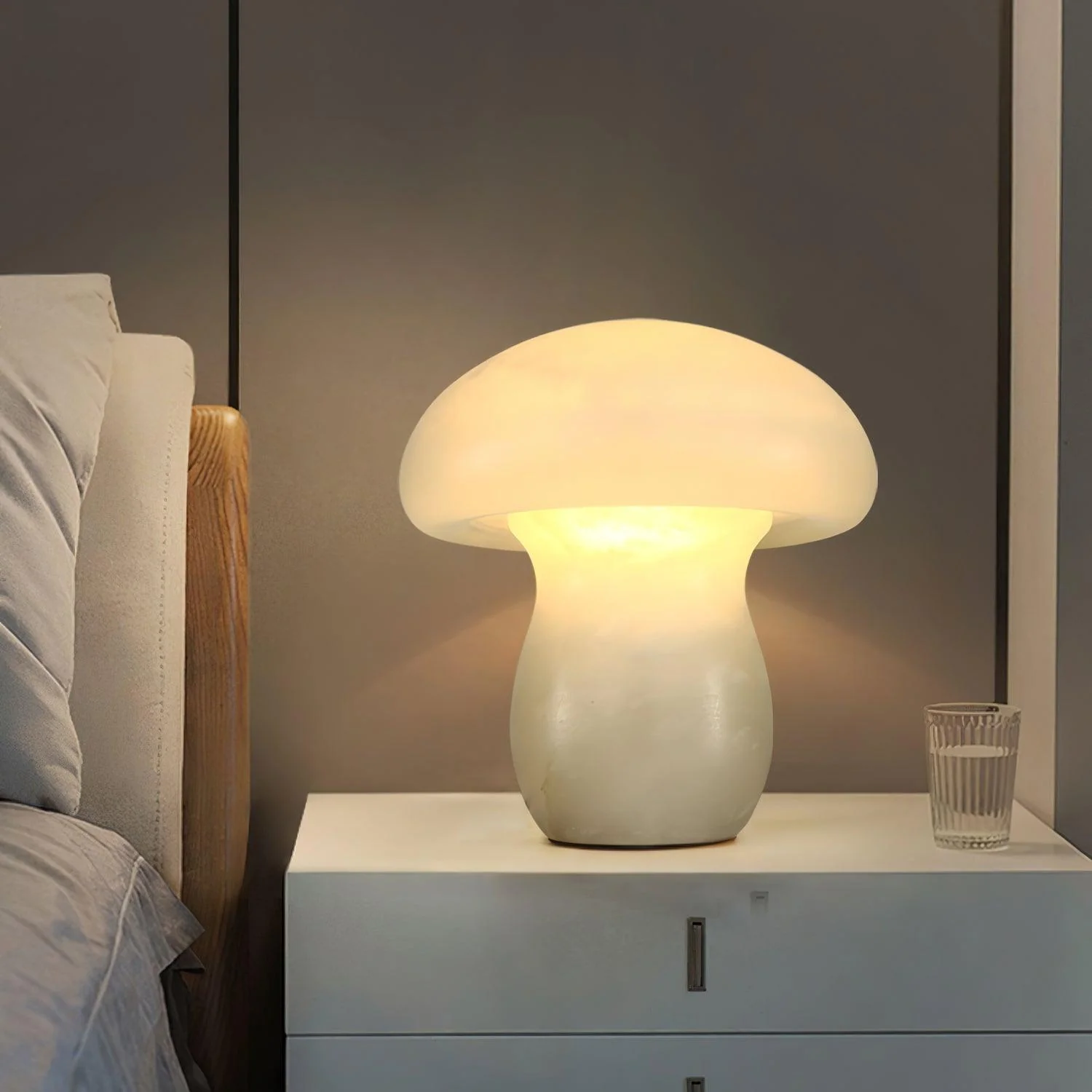 Alabaster Mushroom Table Lamp - Image 23