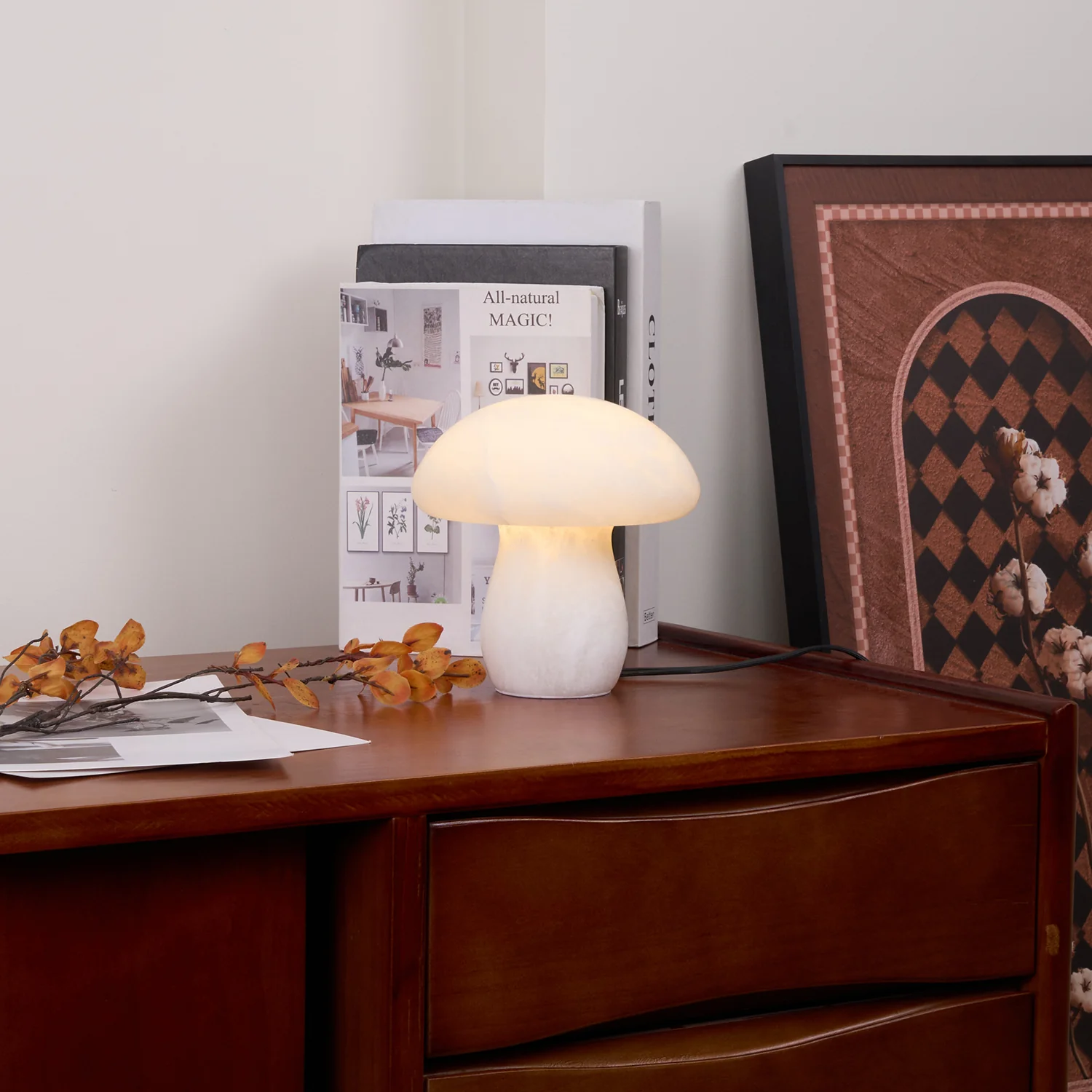 Alabaster Mushroom Table Lamp - Image 29