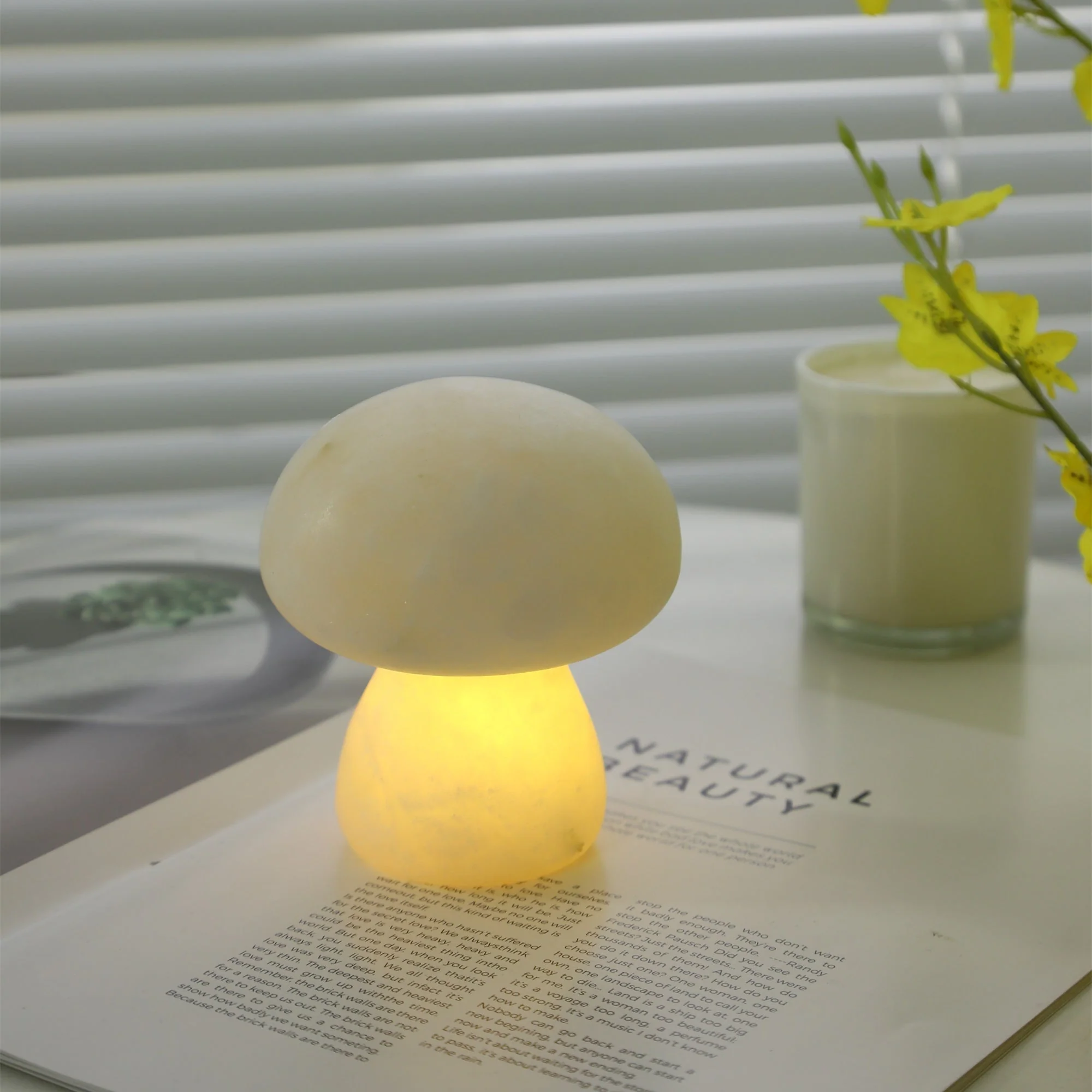 Alabaster Mushroom Table Lamp - Image 34