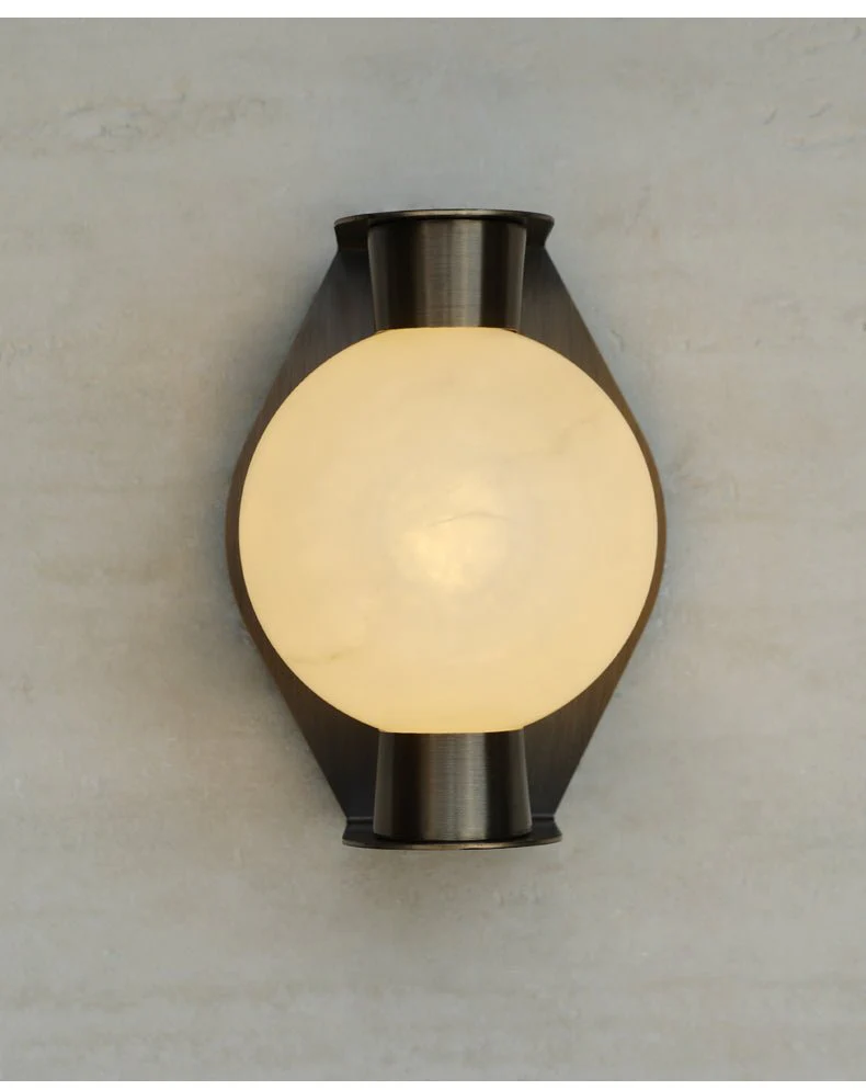 Alabaster Orb Alabaster Sconce - Image 21
