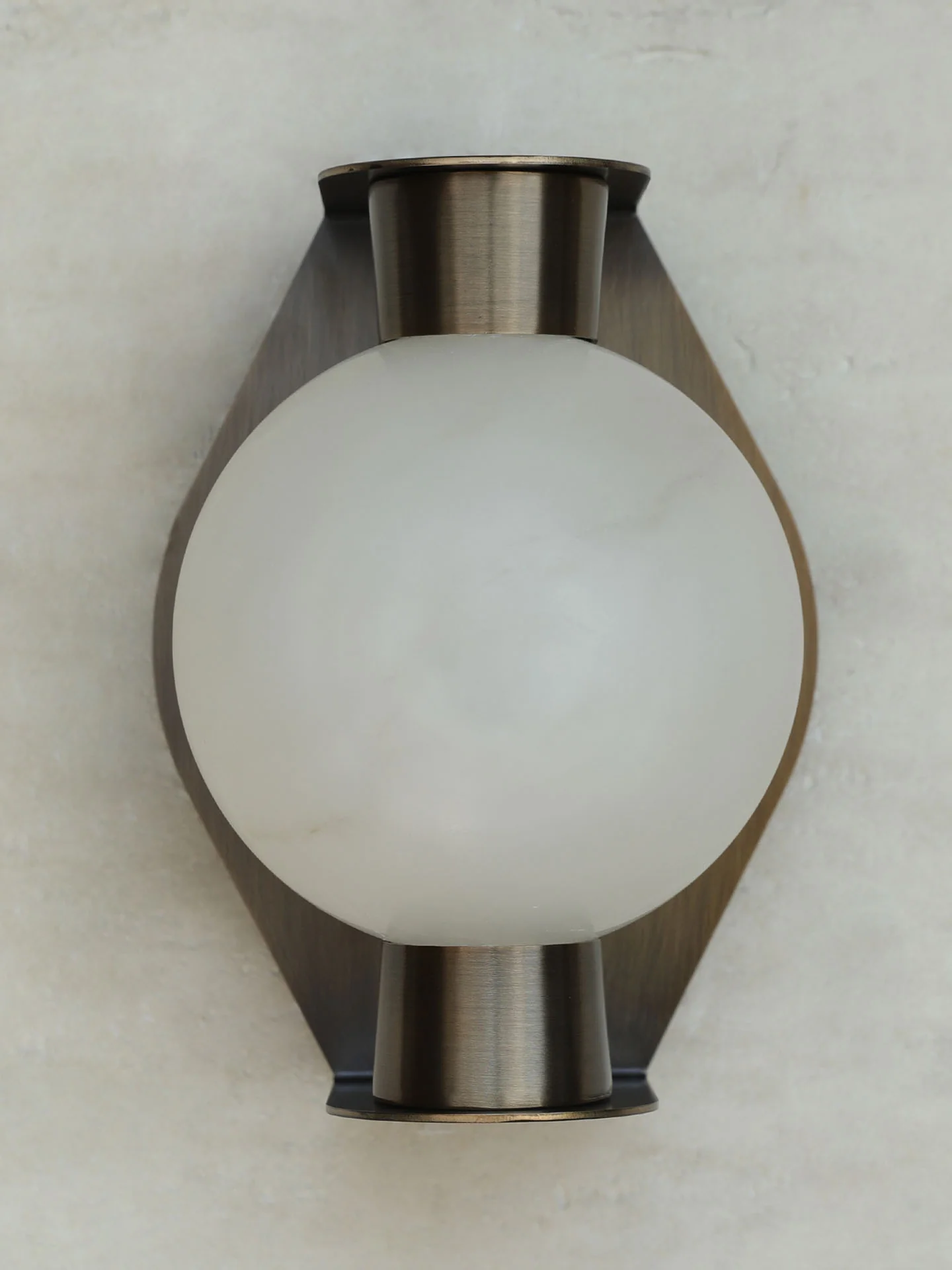 Alabaster Orb Alabaster Sconce - Image 3