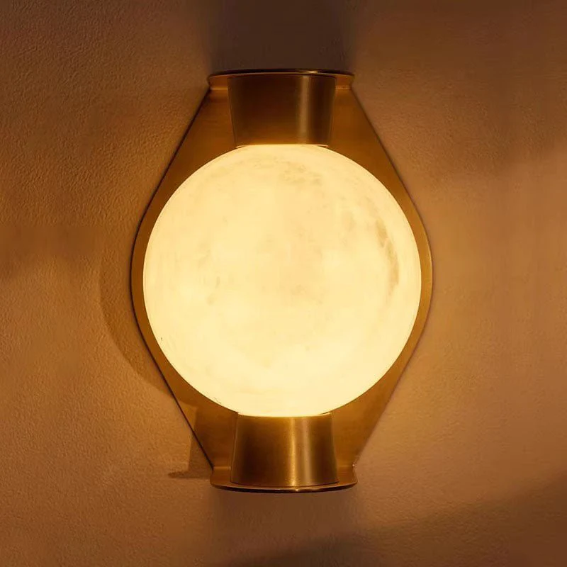 Alabaster Orb Alabaster Sconce - Image 5