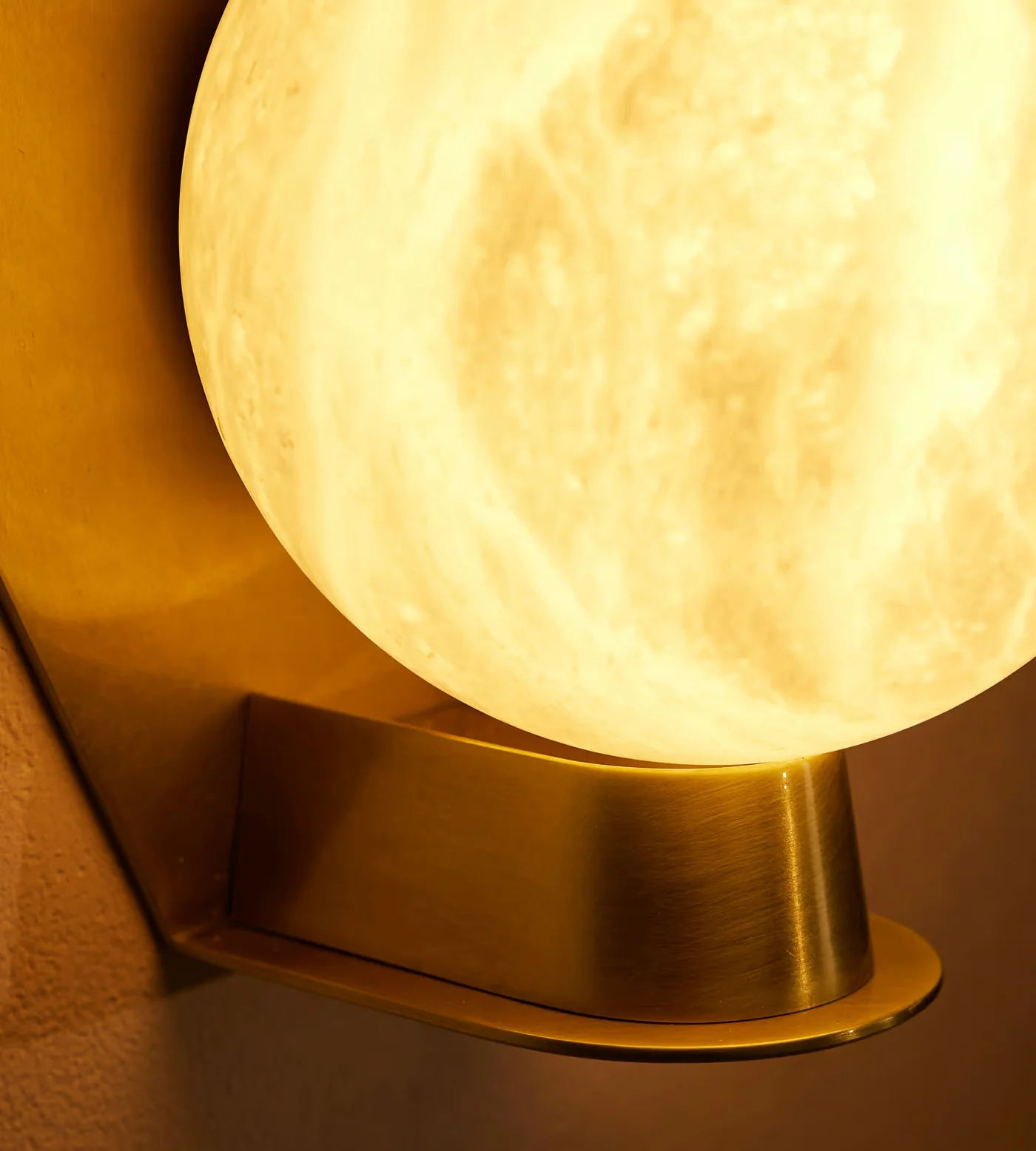 Alabaster Orb Alabaster Sconce - Image 6