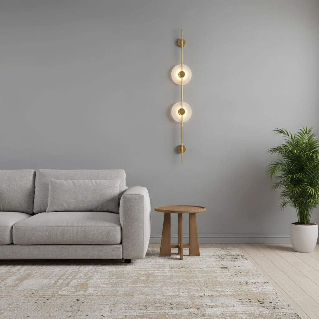 Alabaster Vertical Wall Sconce - Image 10