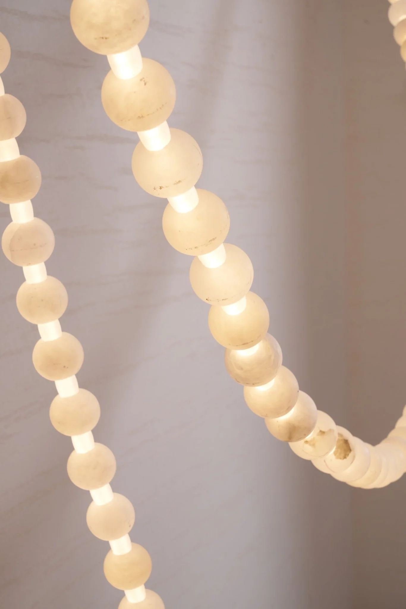 Alabaster Pearl Necklace Chandelier - Image 16